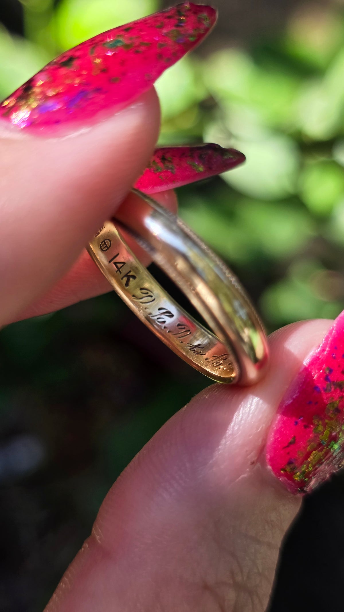14k Orange Blossom Band Ring