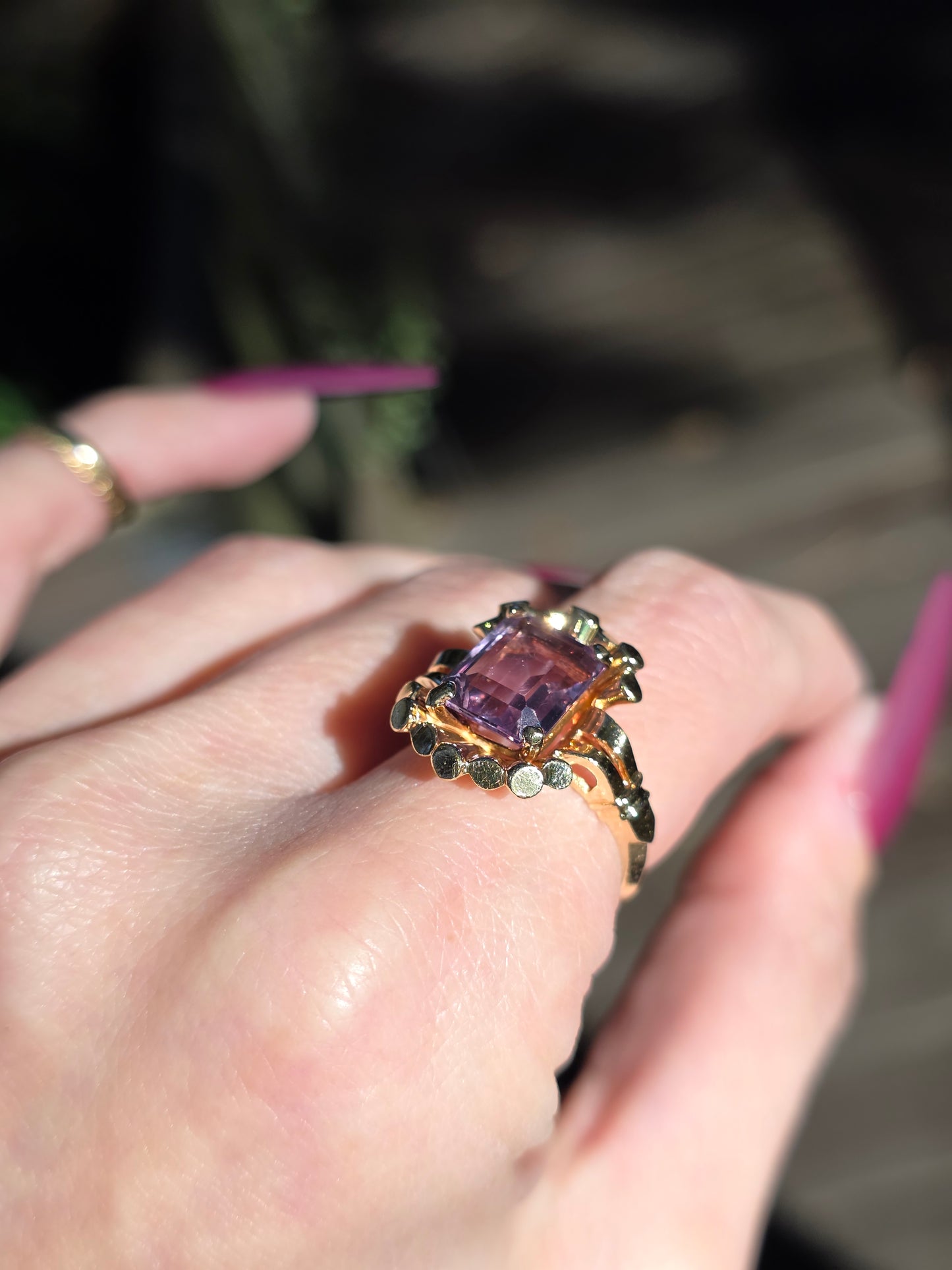 14k Amethyst Ring