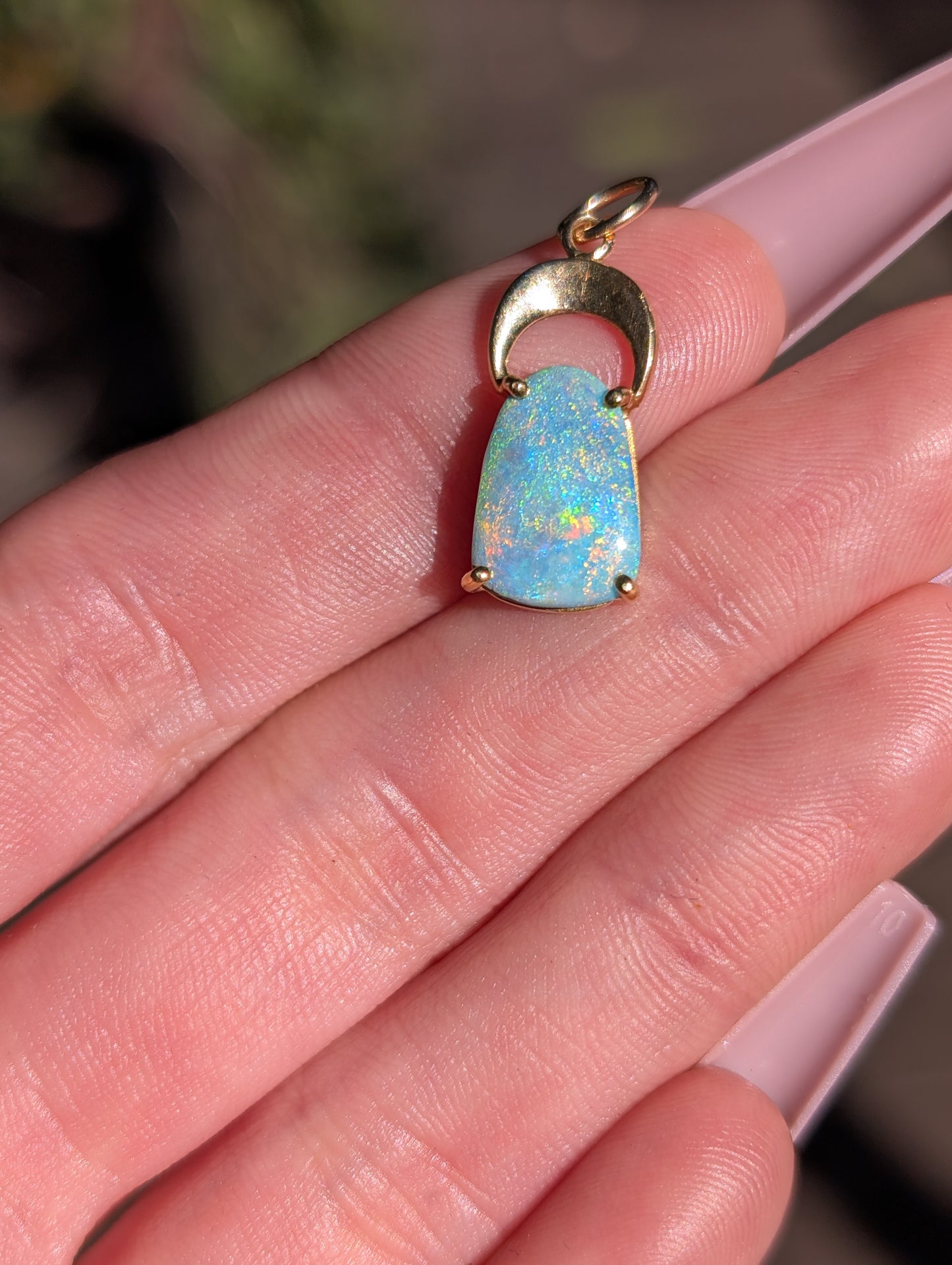 14k Boulder Opal Pendant