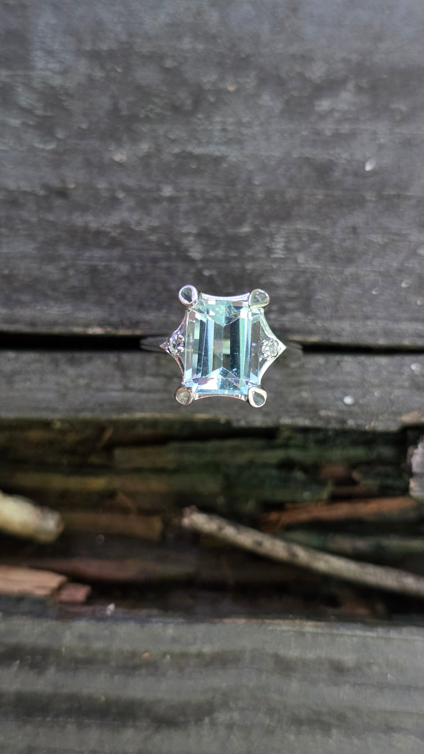 14k Aquamarine Ring