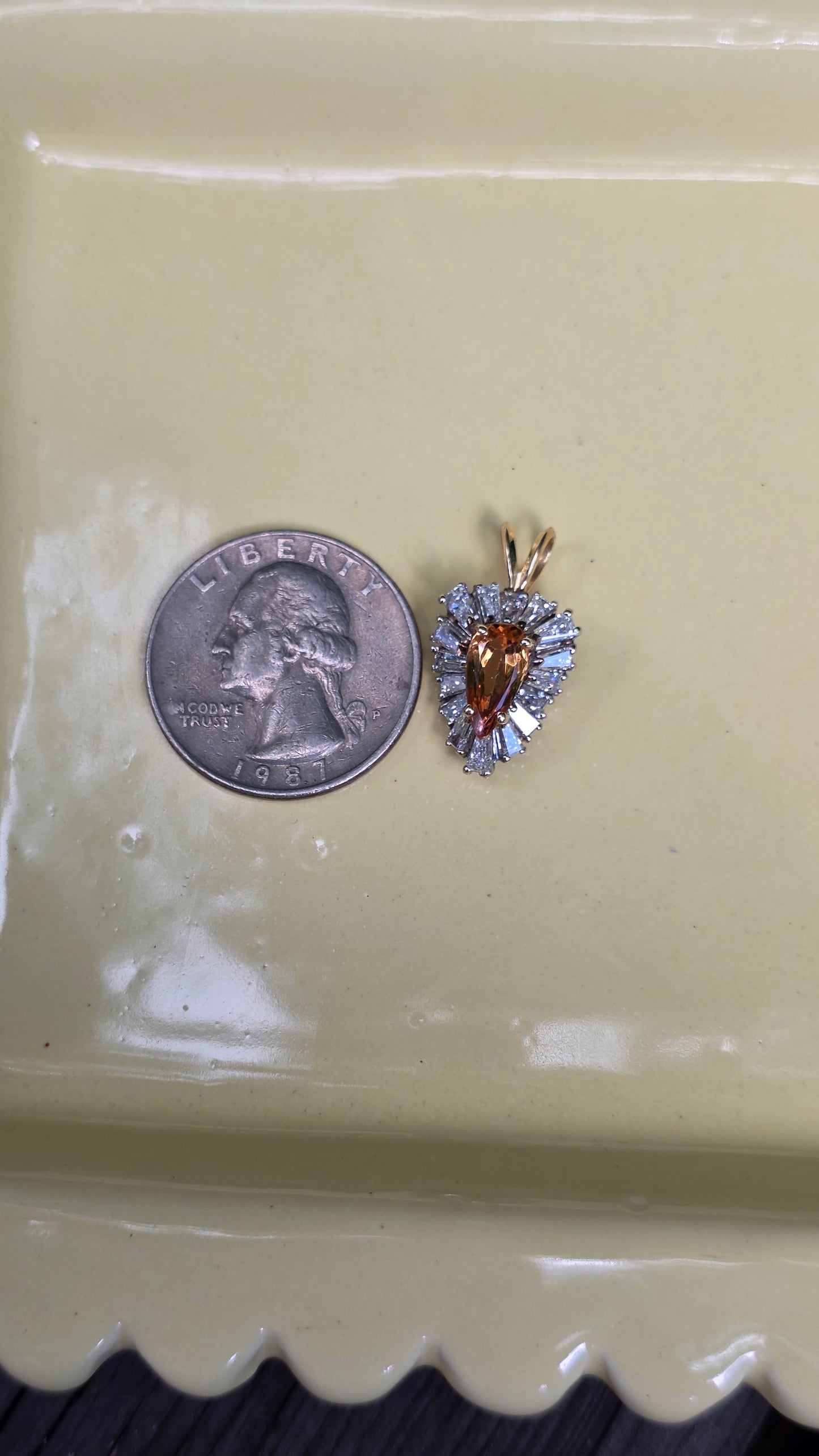 18k Imperial Topaz Ballerina Pendant