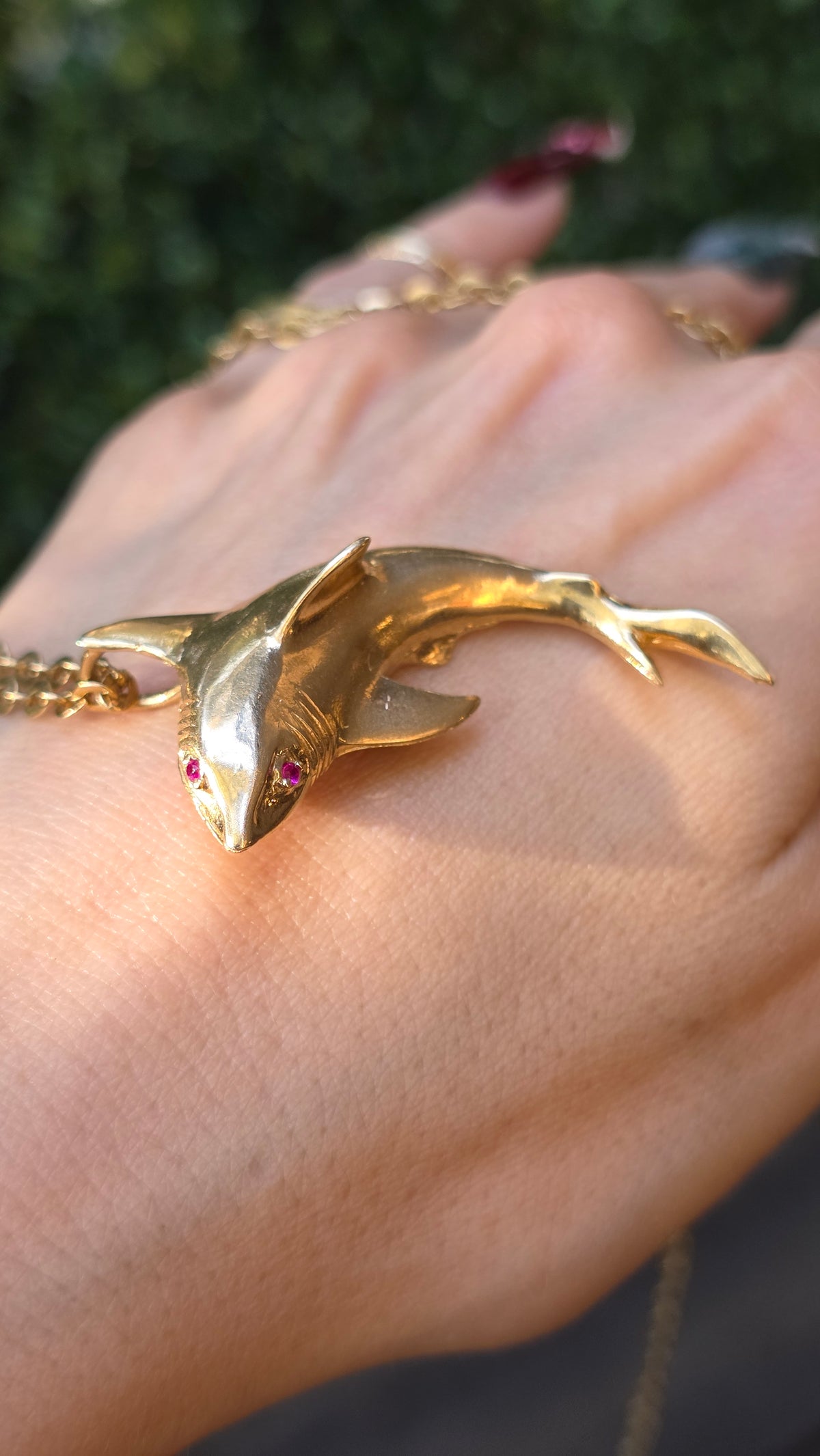 14k Shark Pendant