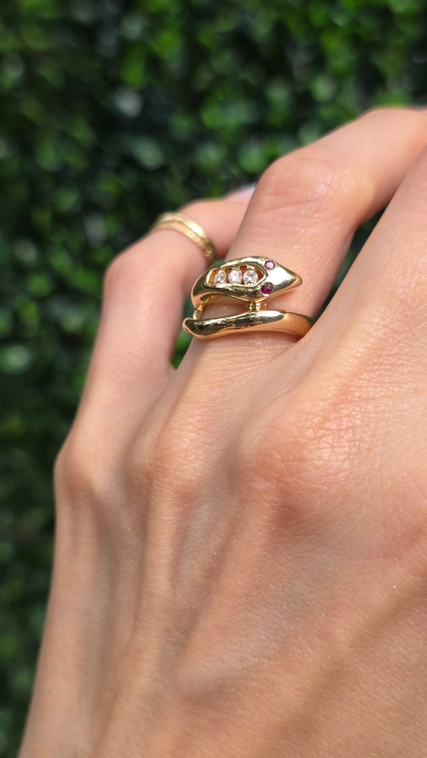 14k Snake Ring