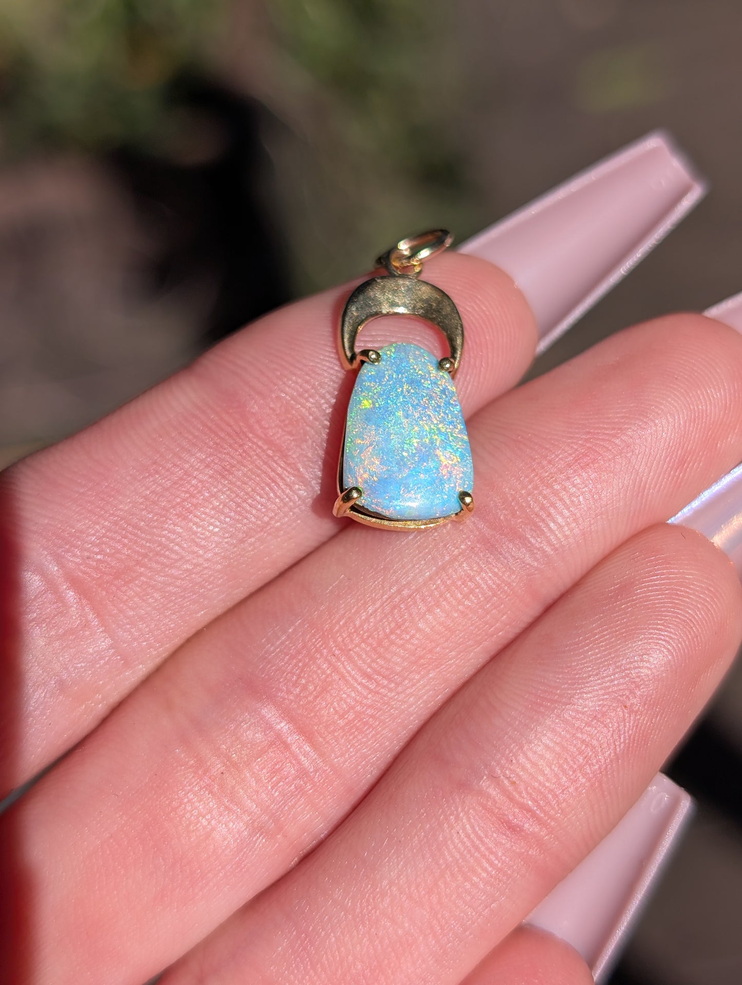 14k Boulder Opal Pendant