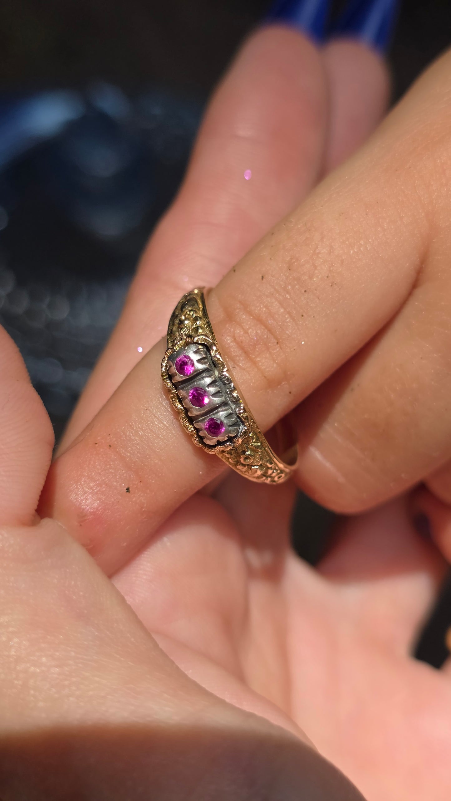 14k Victorian Posey Ring