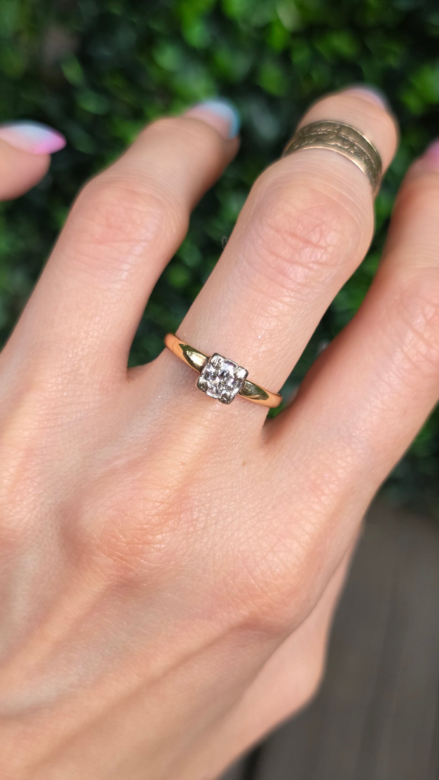 14k OEC Solitaire Ring