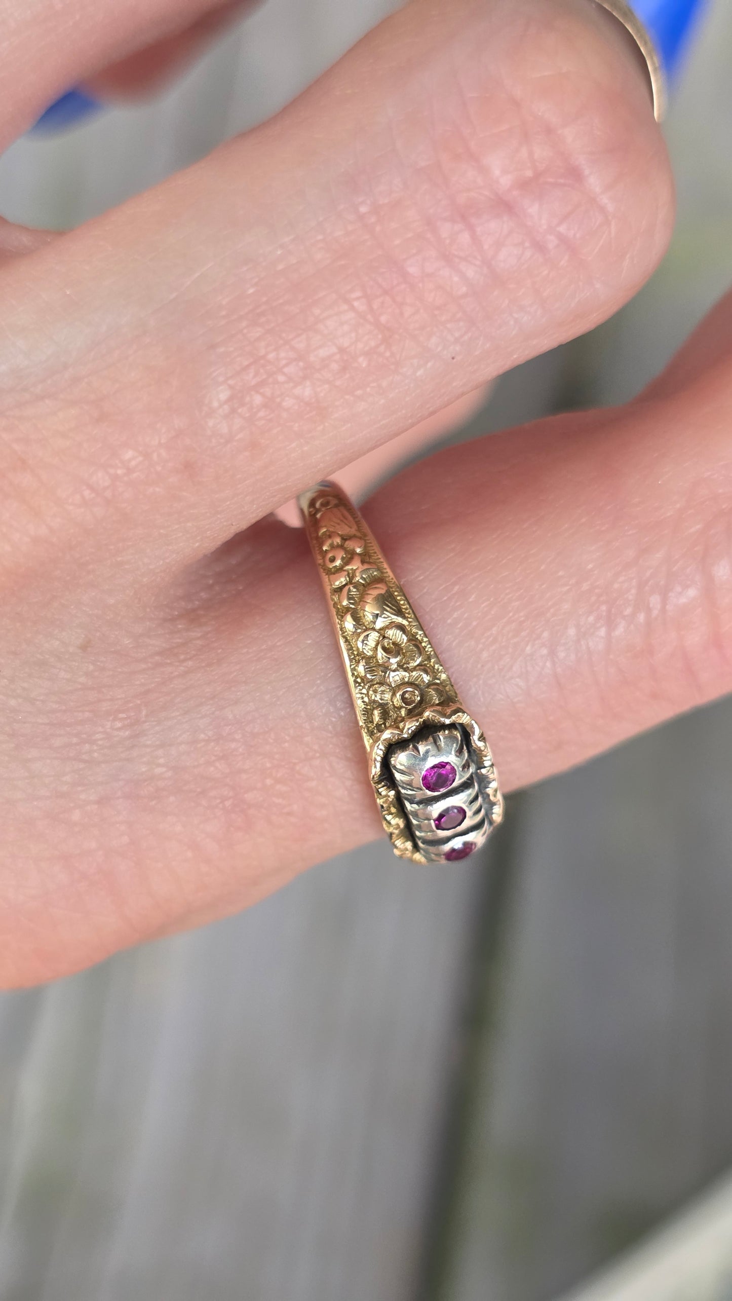 14k Victorian Posey Ring