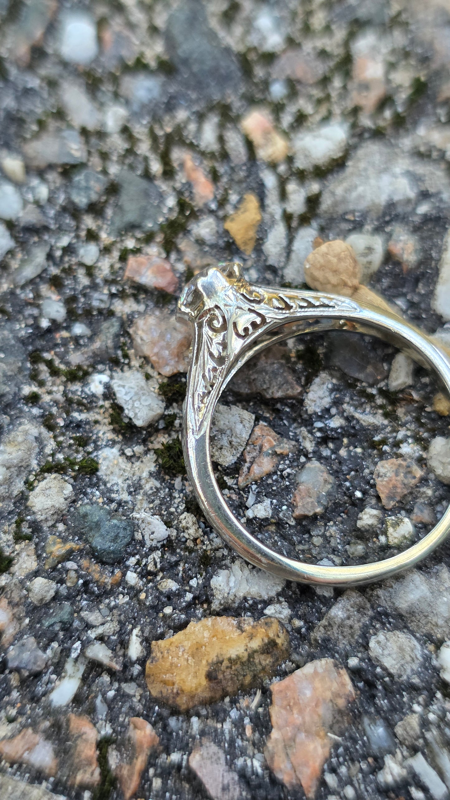 18k OEC Solitare Ring