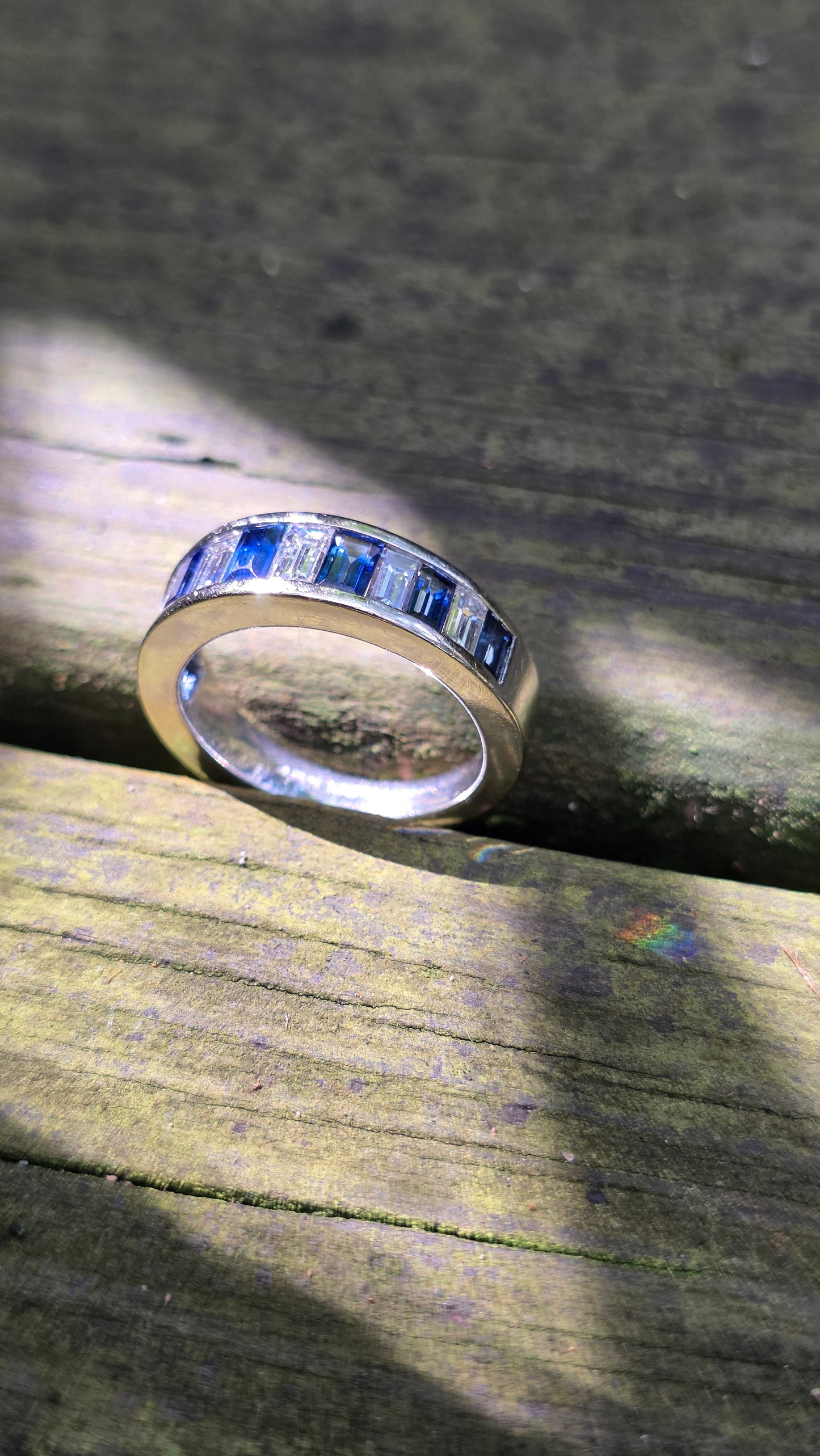 14k Sapphire and Diamond Ring