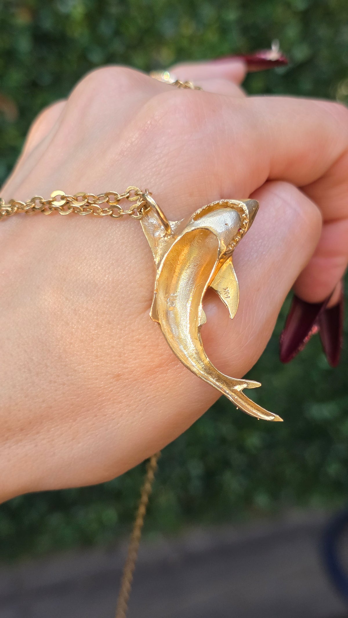 14k Shark Pendant