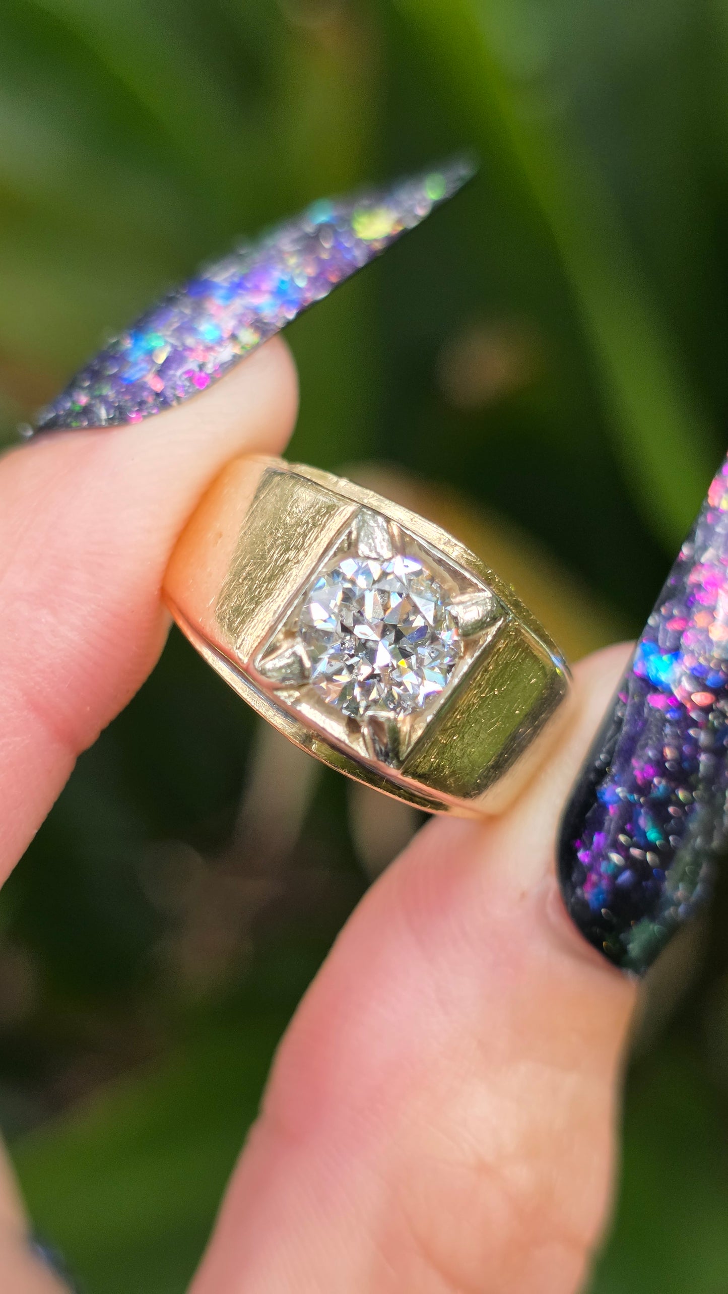 14k Transitional Cut Diamond Ring