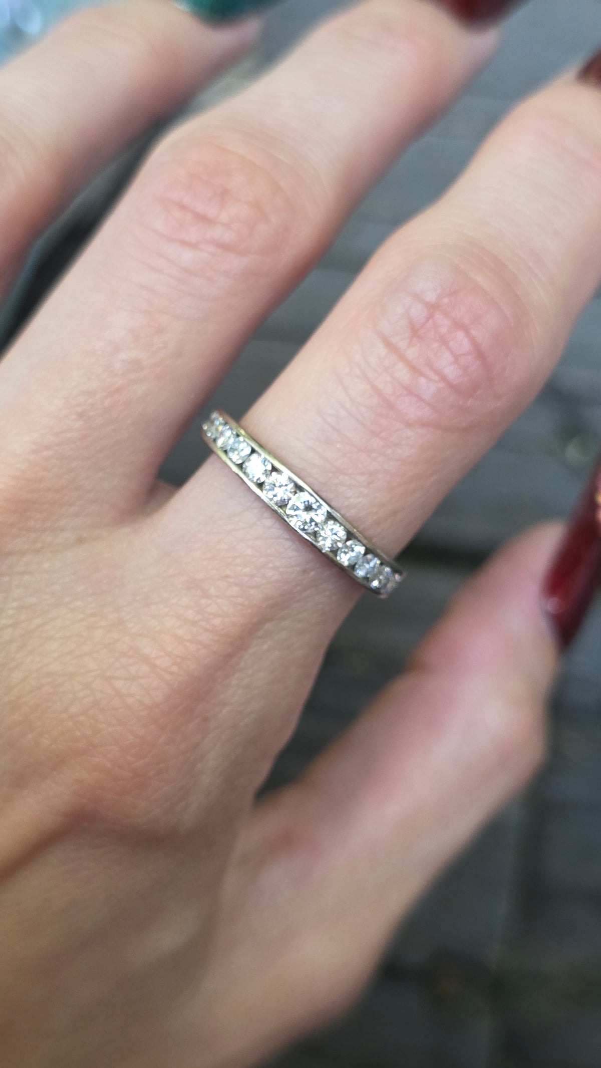 18k Diamond Eternity Band
