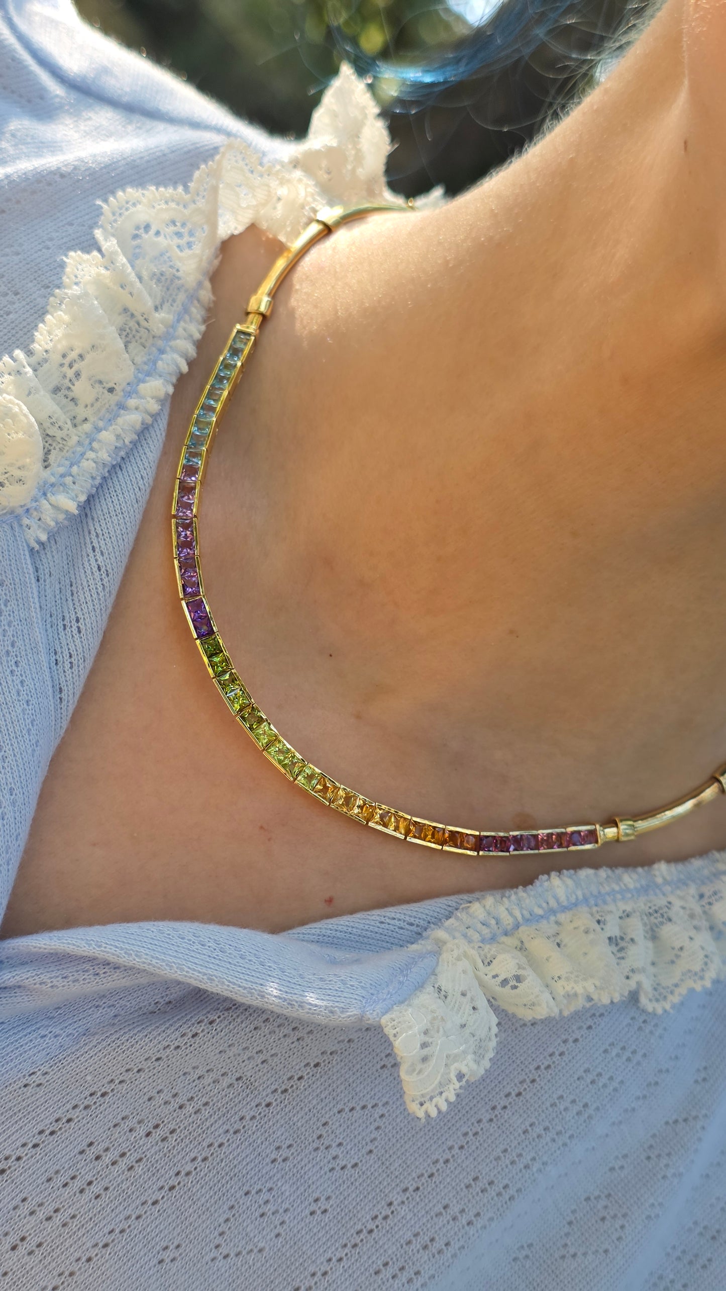 18k Rainbow Collar