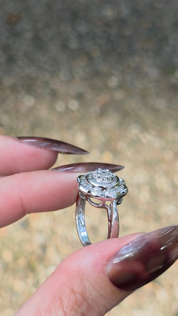 14k Bezel Ballerina Ring