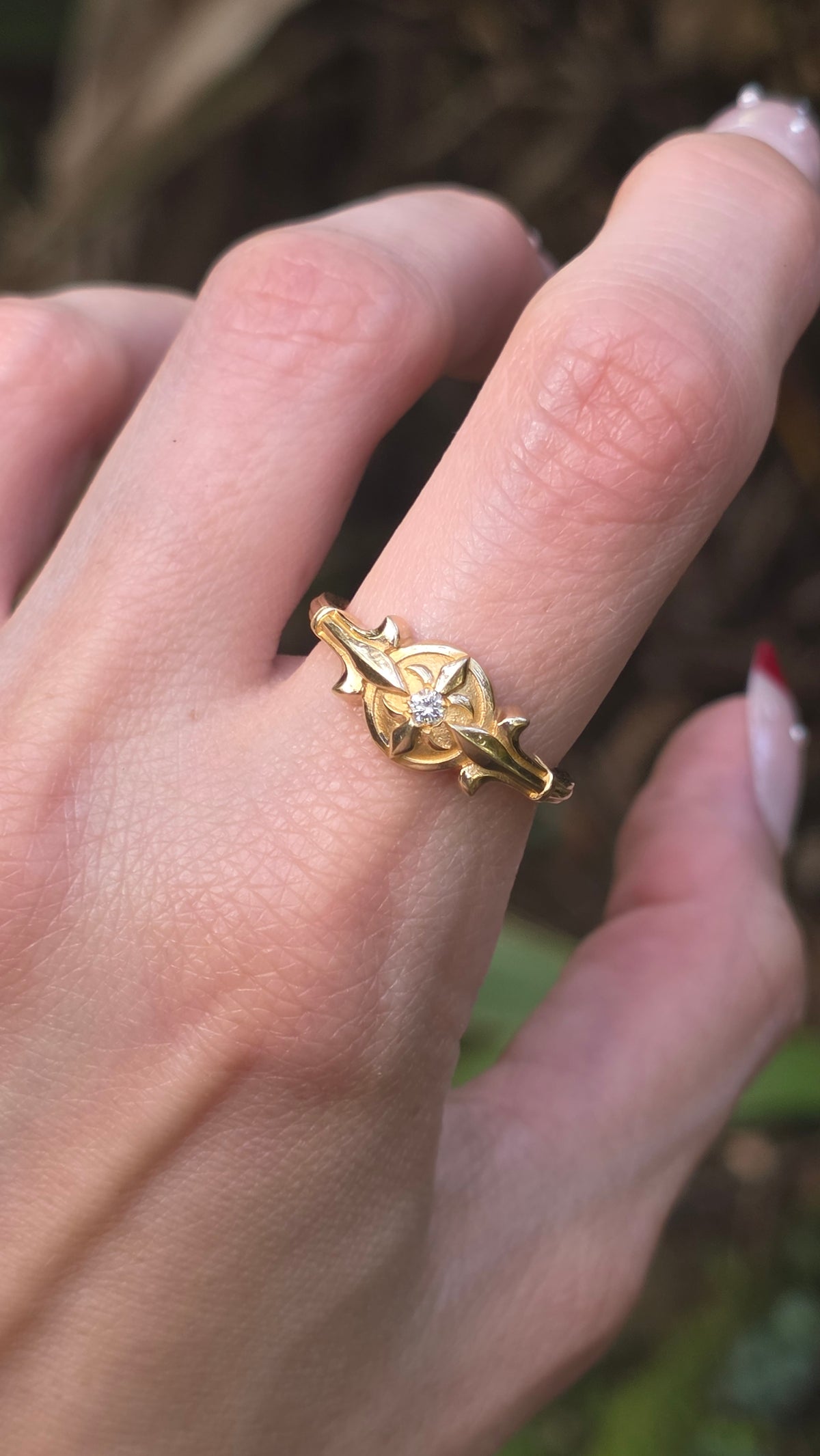 14k Fleur-de-lis Ring