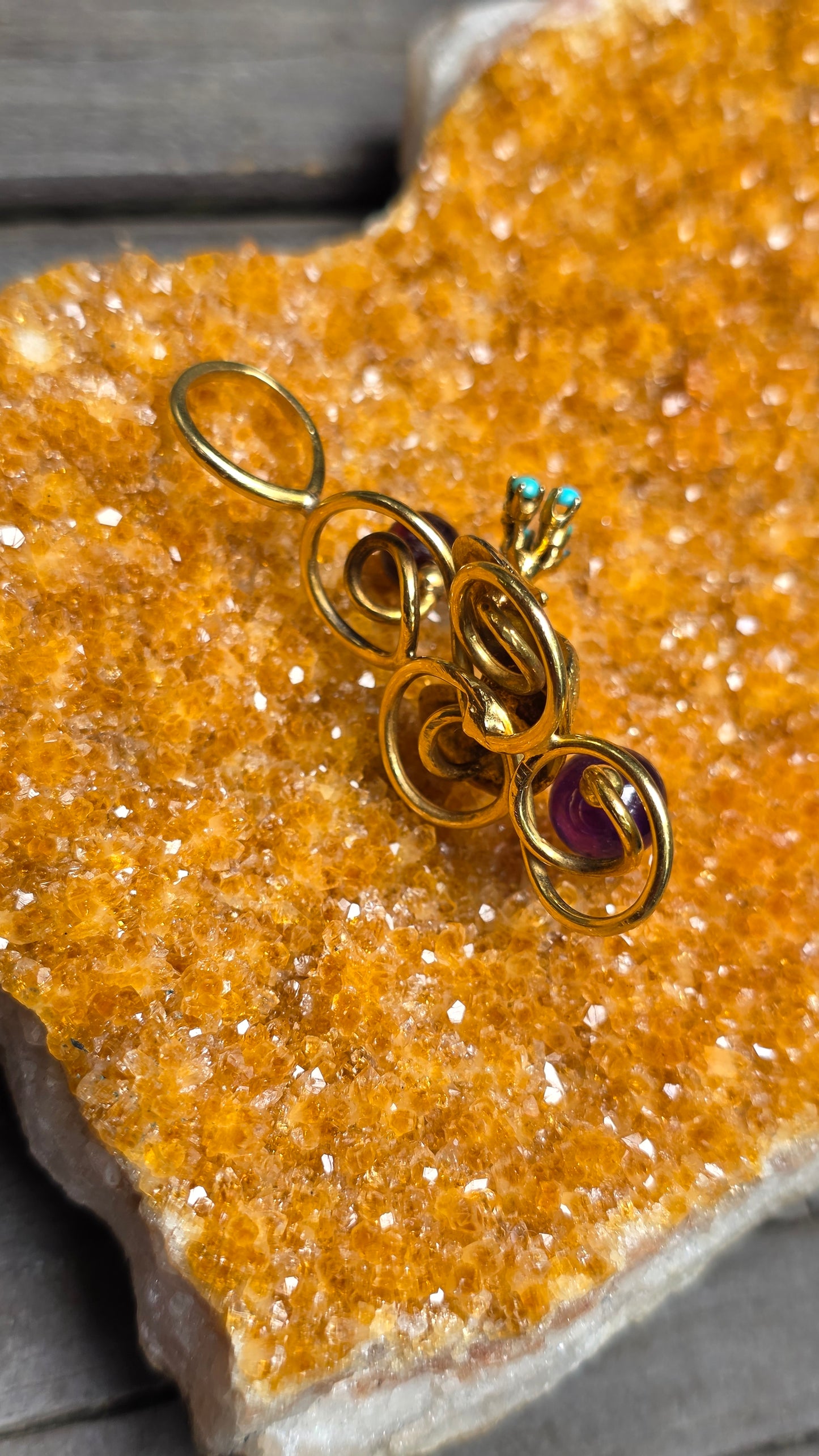 18k Peacock Pendant