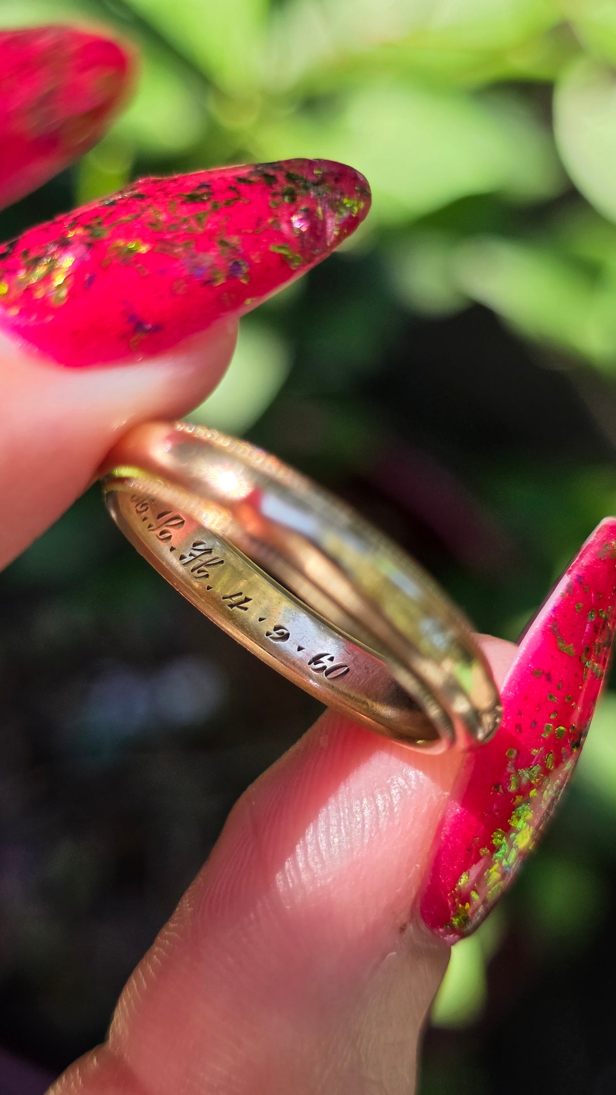 14k Orange Blossom Band Ring