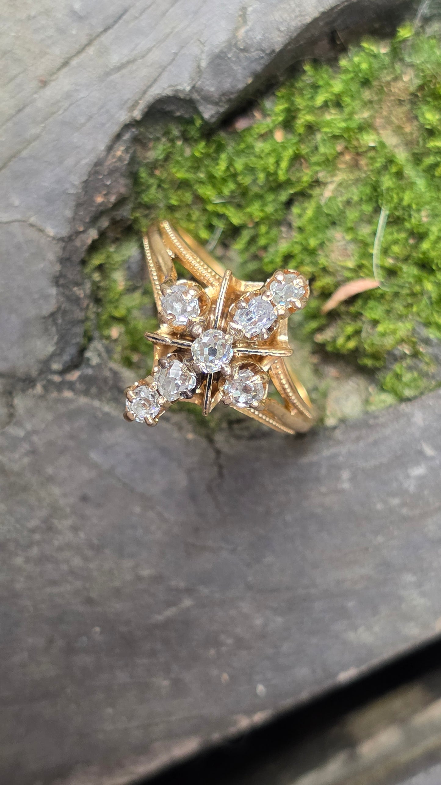 14k OMC Cross Ring