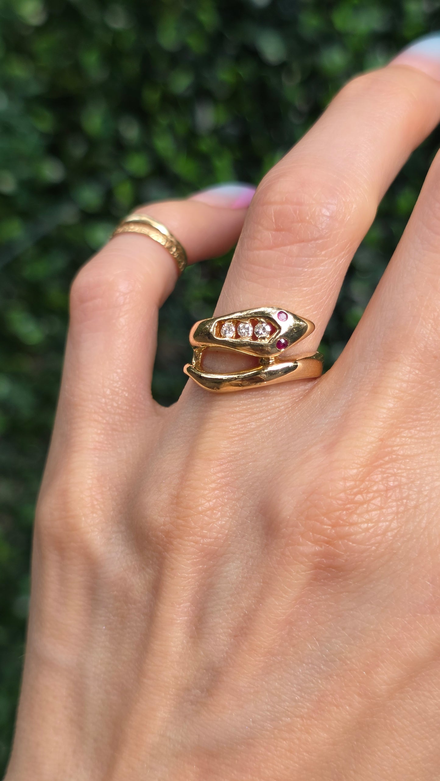 14k Snake Ring