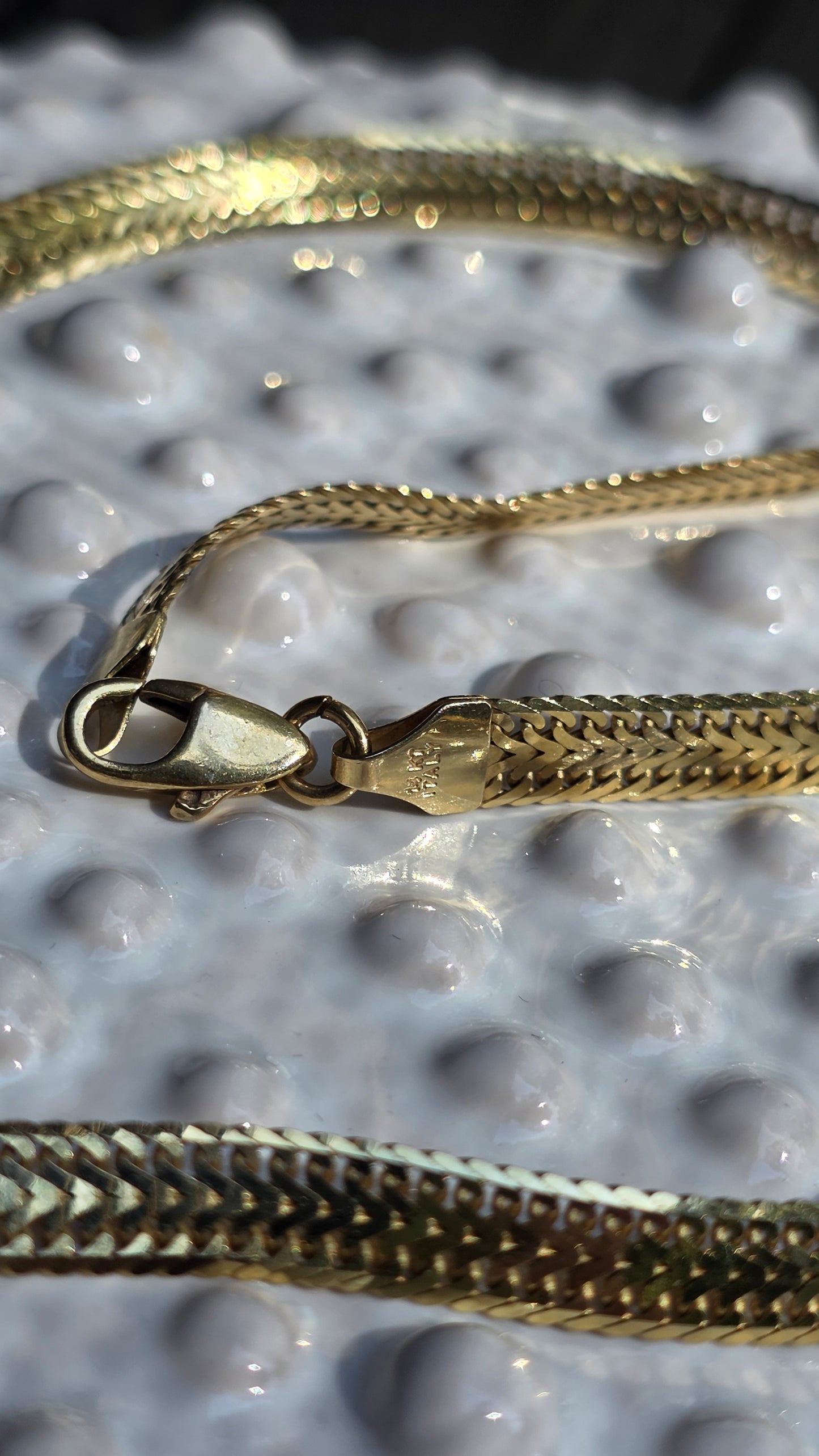 14k Chevron Weave Necklace