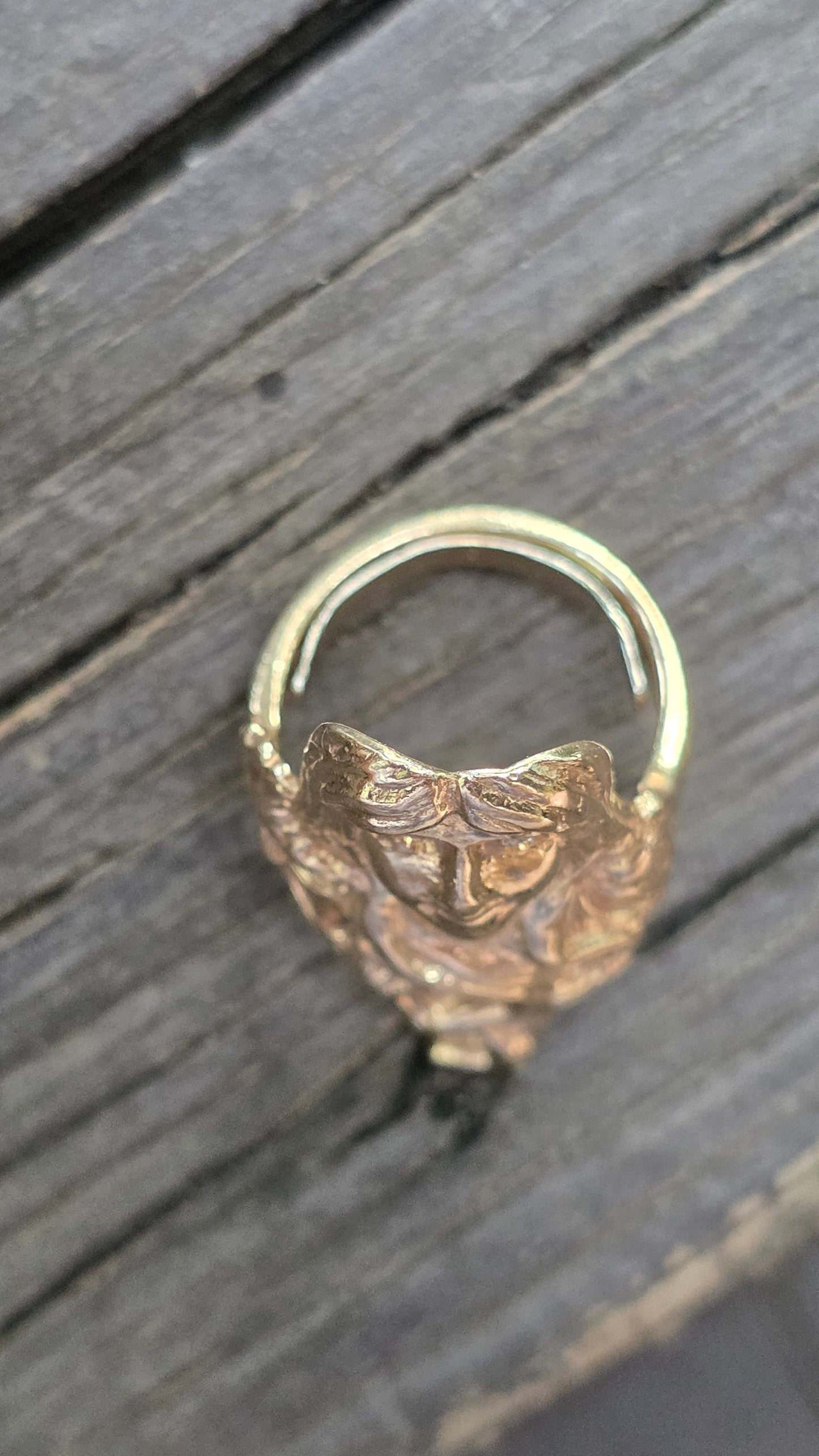 14k Art Nouveau Lady Ring