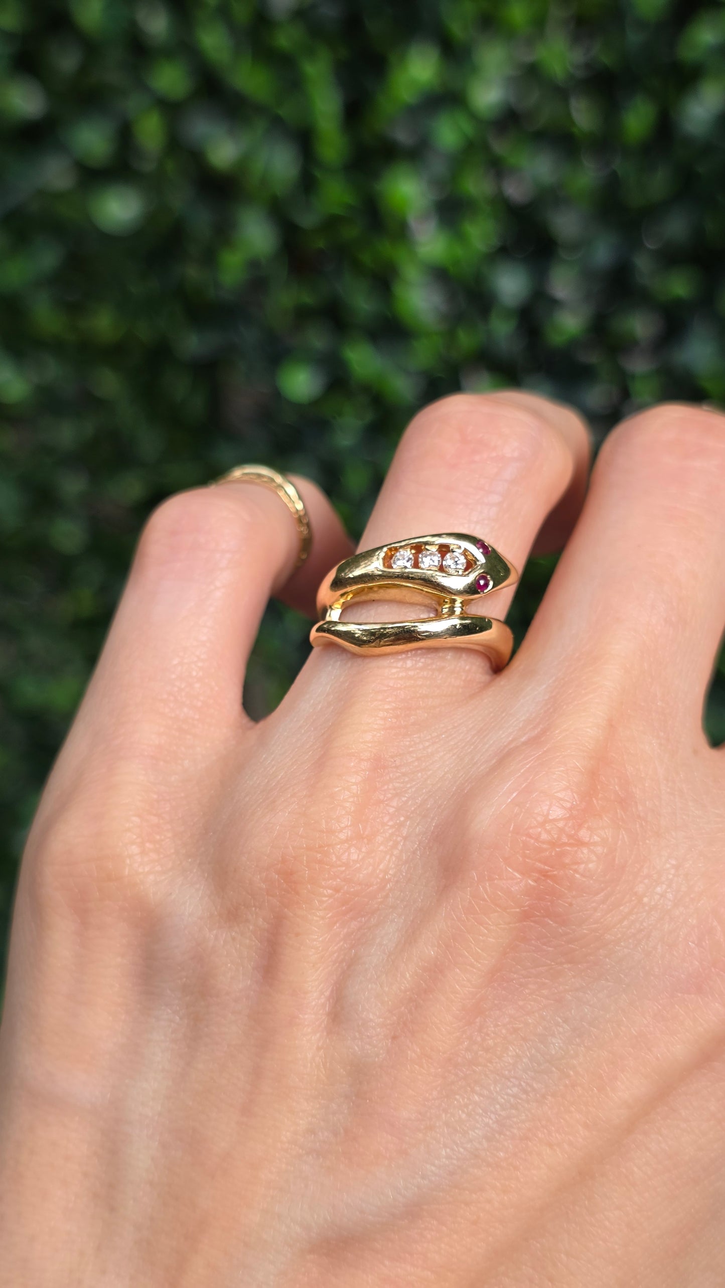 14k Snake Ring