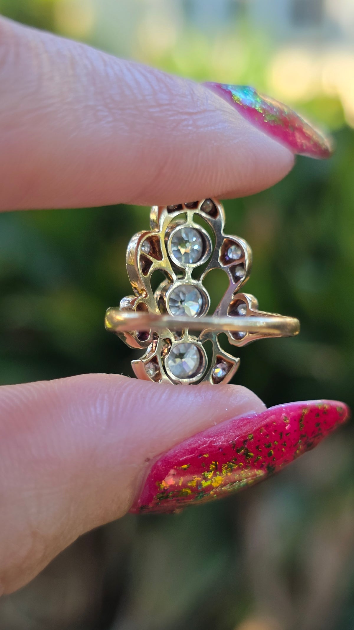 14k Antique Diamond Ring