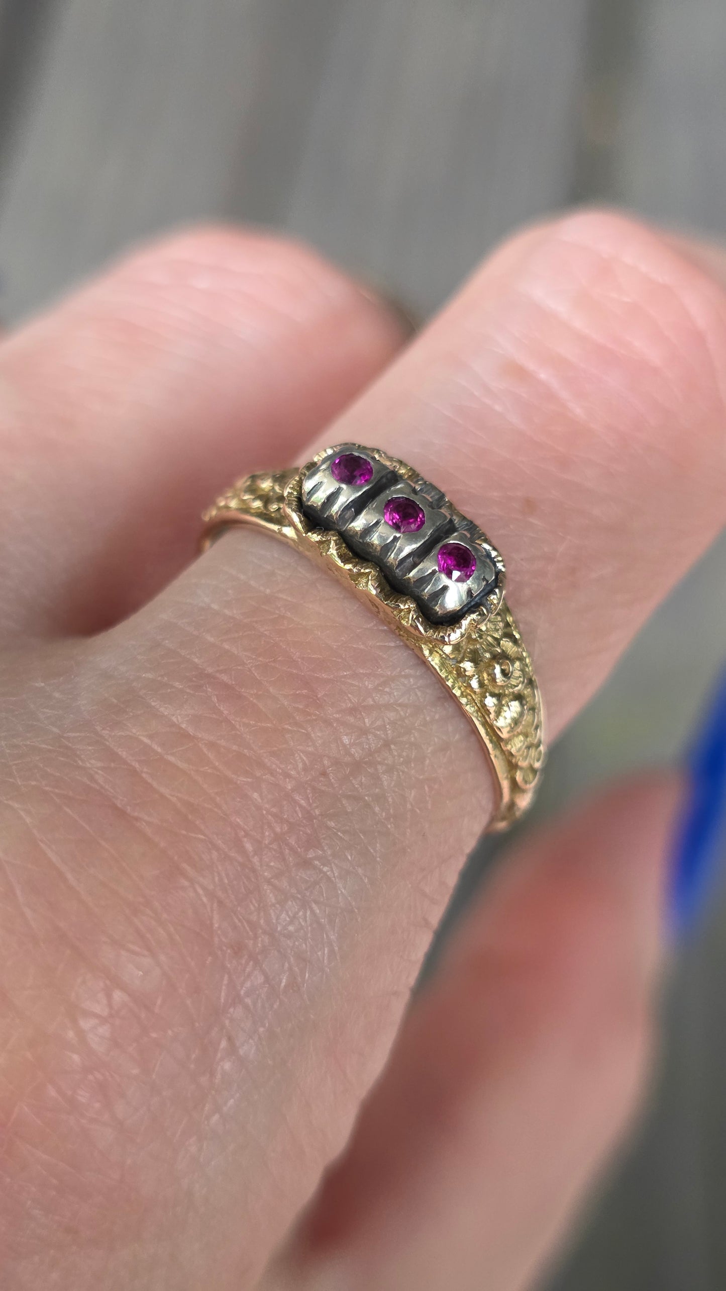 14k Victorian Posey Ring