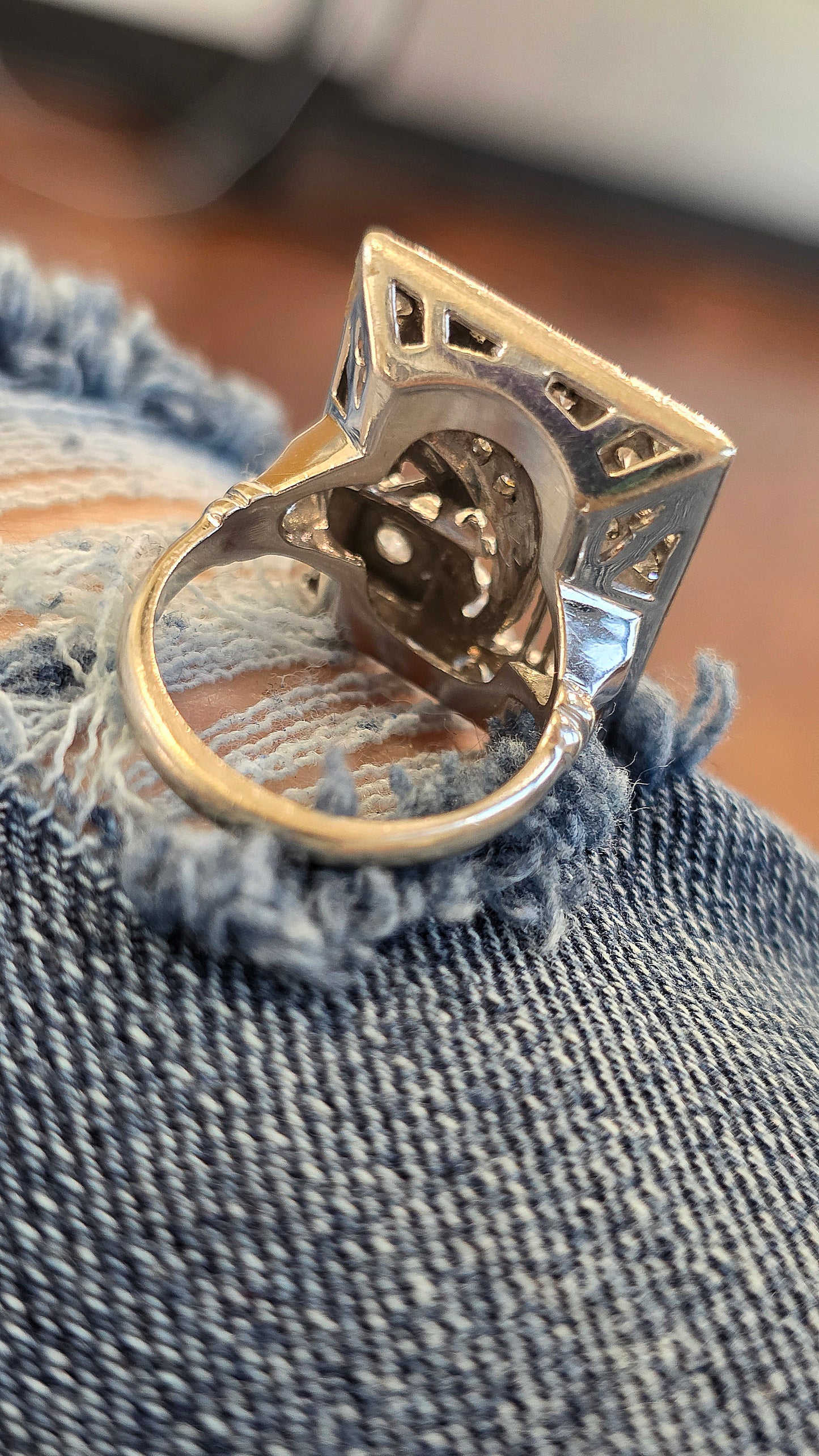 14k Starry Sky Plaque Ring