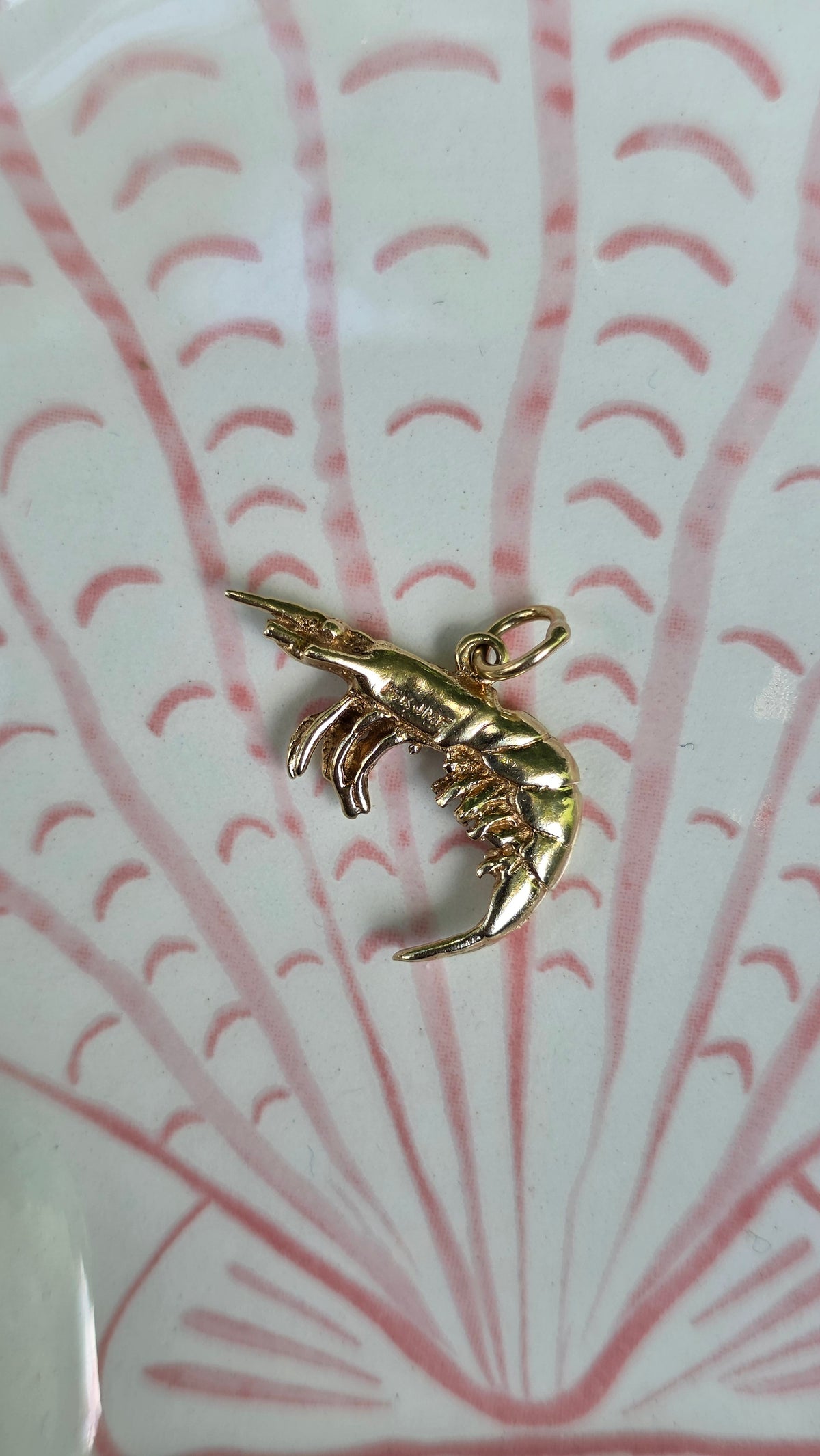 14k Shrimp Charm