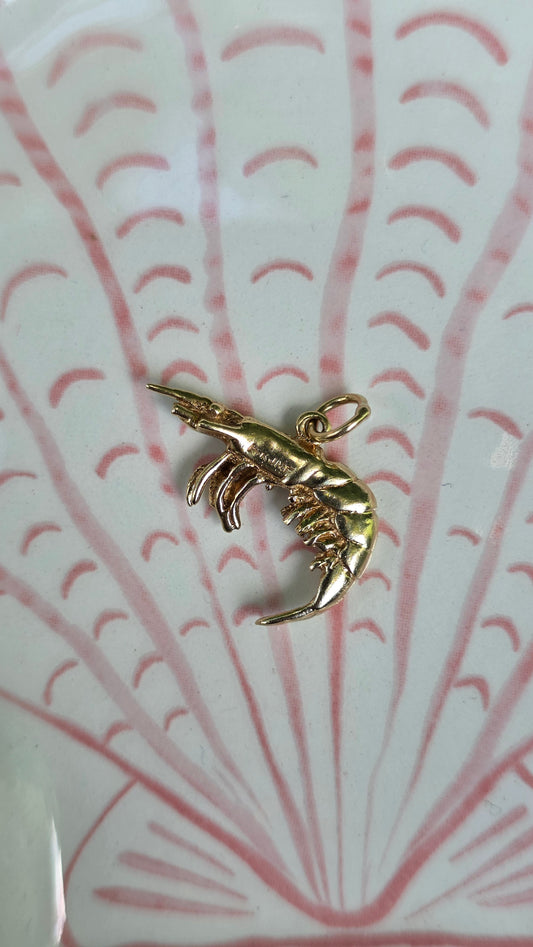 14k Shrimp Charm