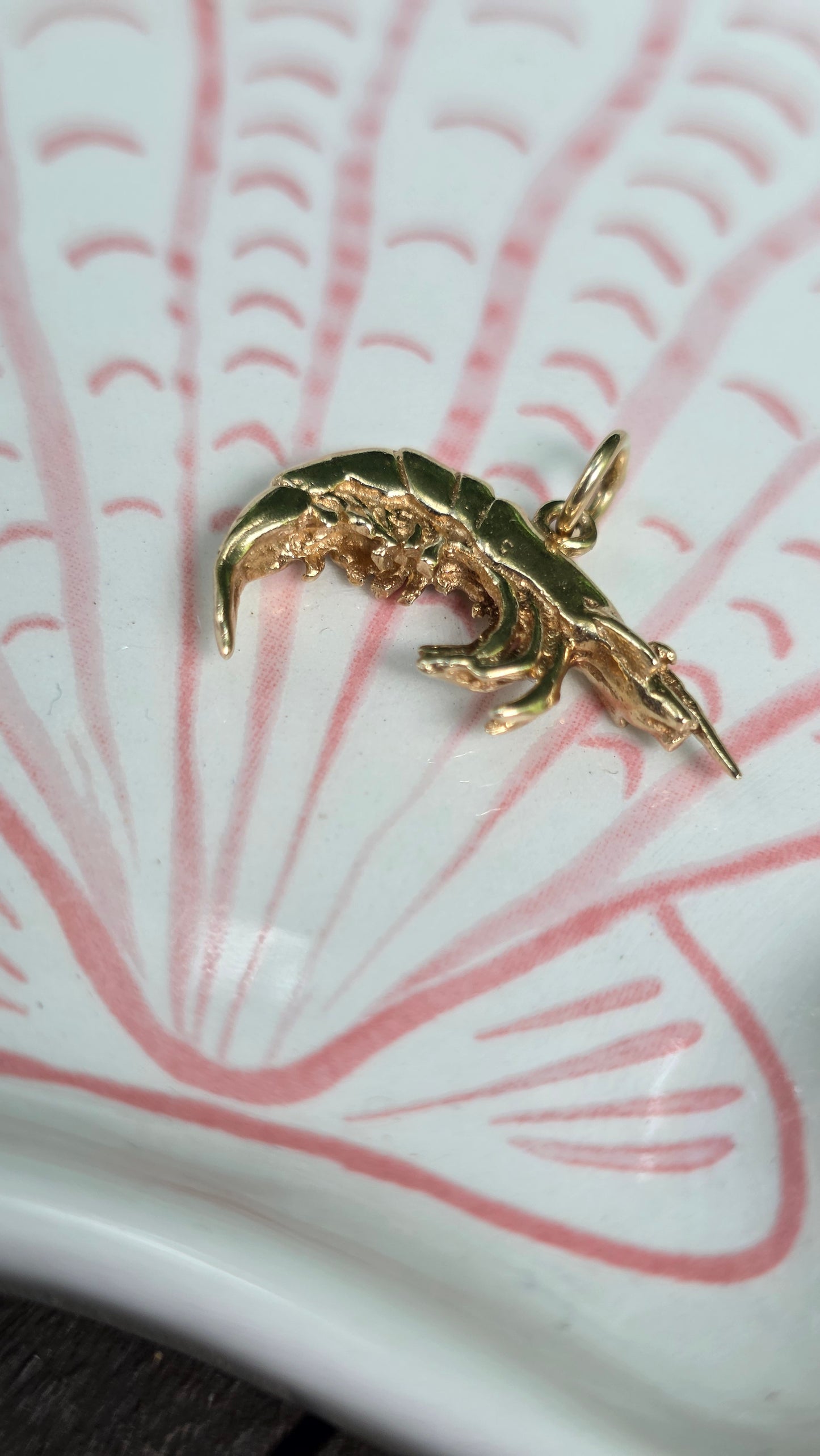 14k Shrimp Charm