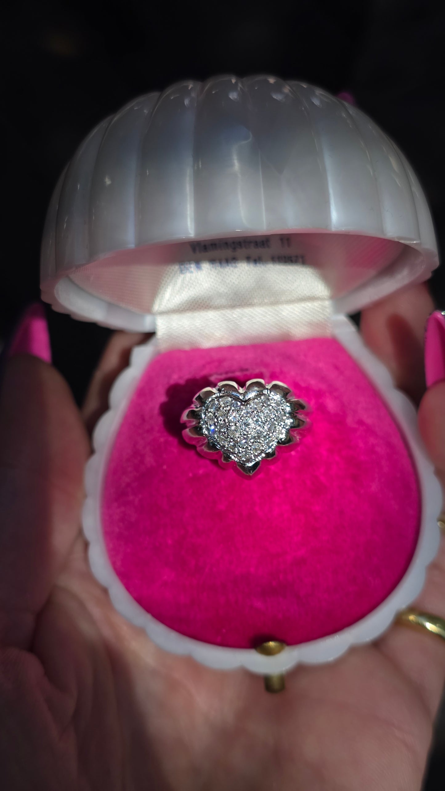 14k Heart Bombè Ring