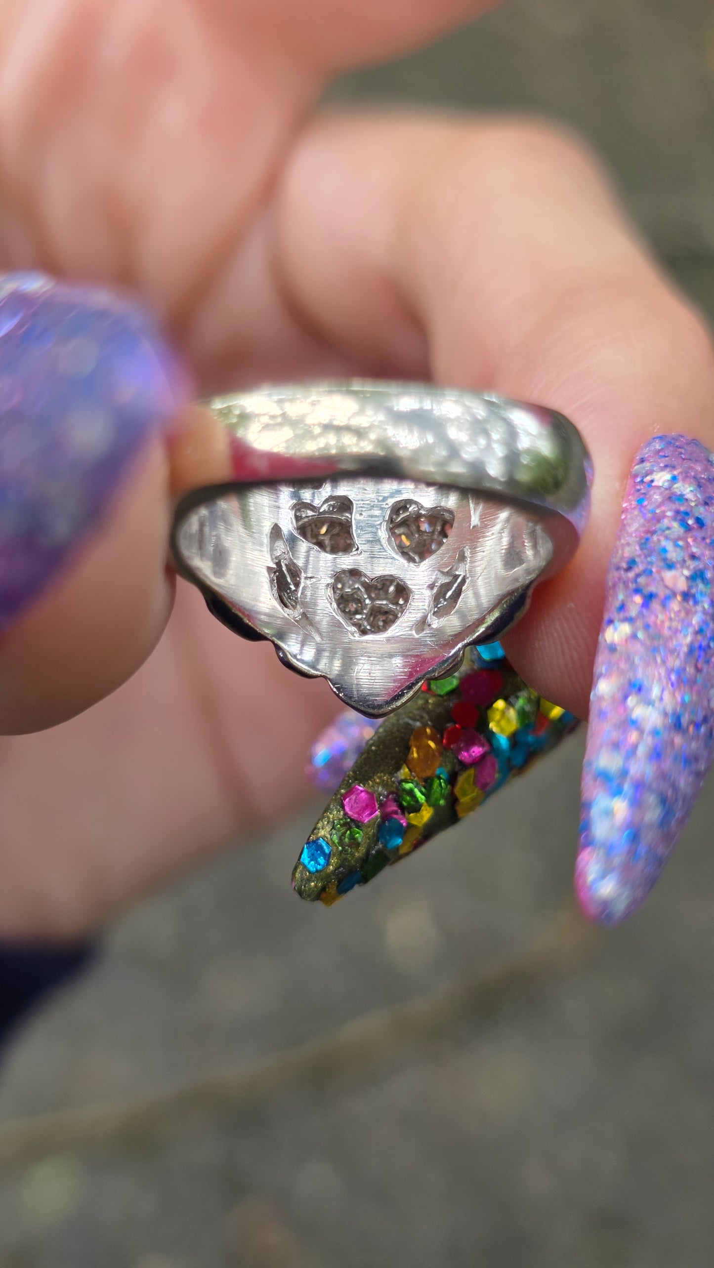 14k Heart Bombè Ring