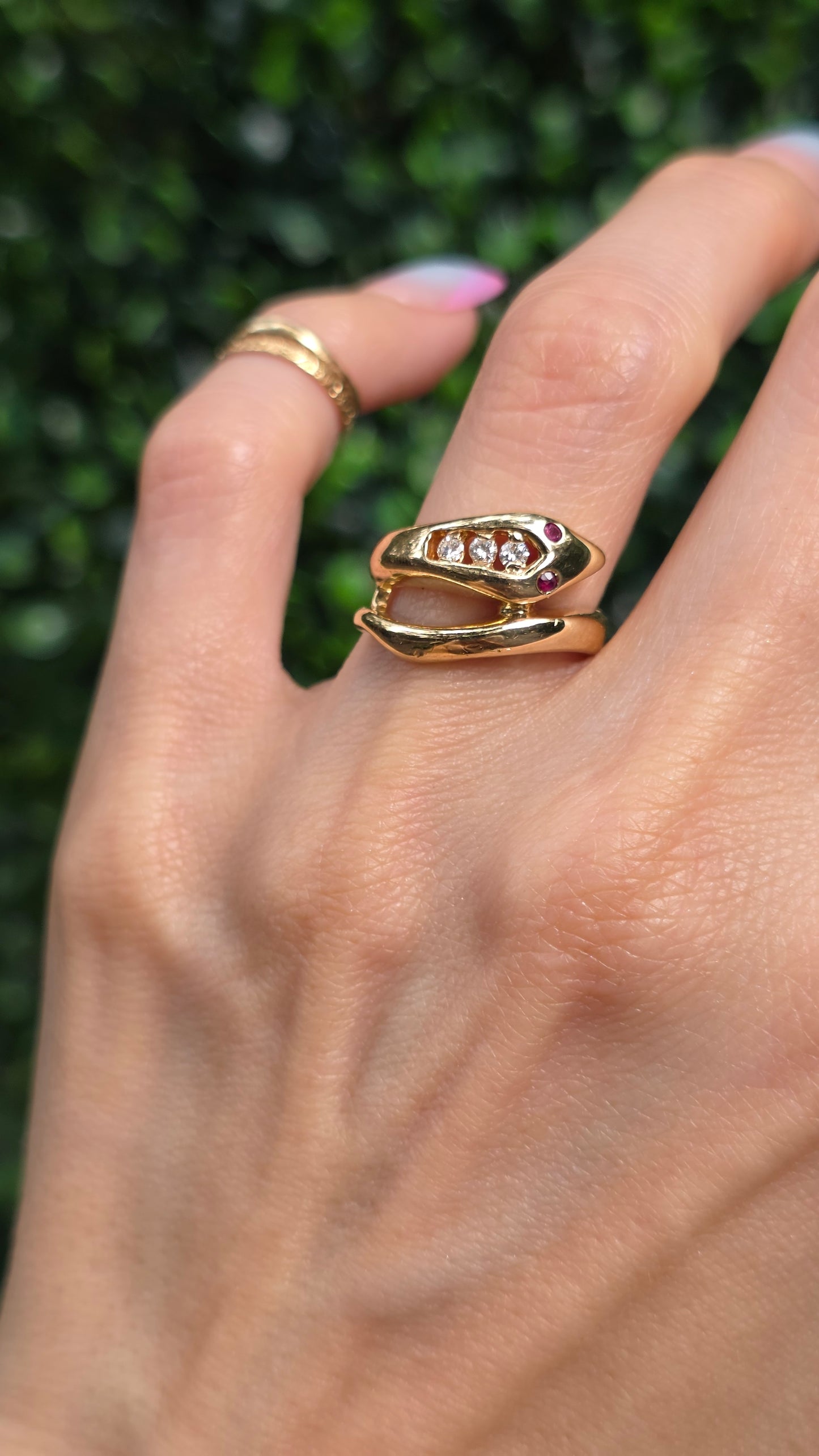 14k Snake Ring